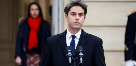 Le nouveau Premier ministre Gabriel Attal, le 9 janvier 2024. (Photo Ludovic MARIN / POOL / AFP)